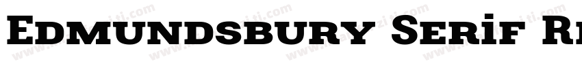 Edmundsbury Serif Re字体转换